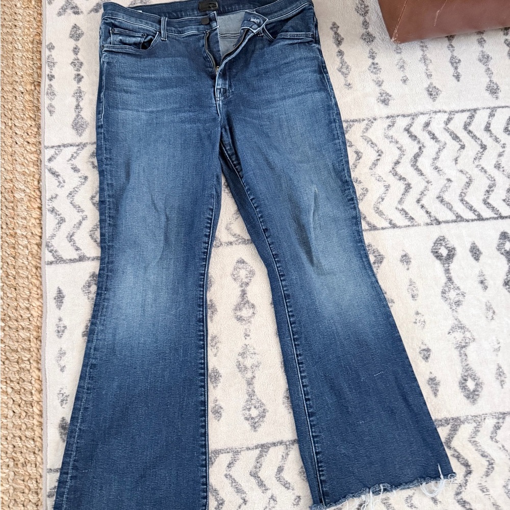 MOTHER Medium Blue Flare Jeans
